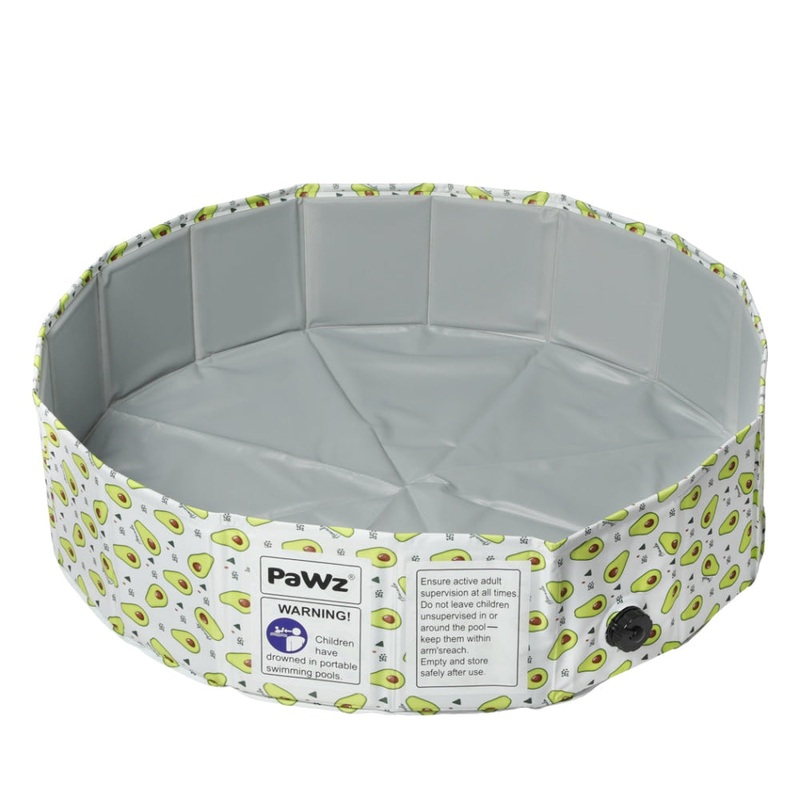 PaWz 80cm Pet Dog Swimming Pool Cat Portable BathTub Kid Shower Washing Folding