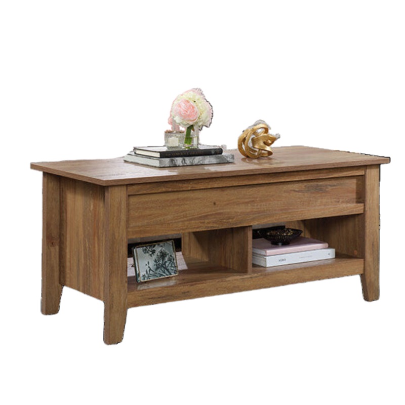 Carson Wooden Lift Top Storage Rectangular Coffee Table Sindoori Mango