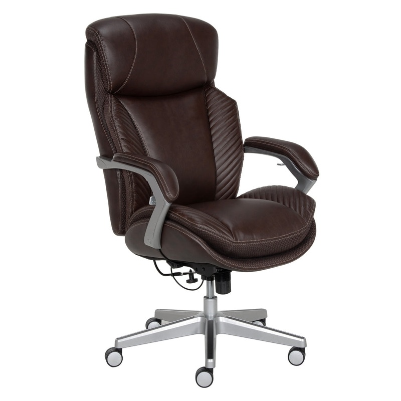 iComfort B&T Executive PU Leather Home Office Computer Working Chair Brown