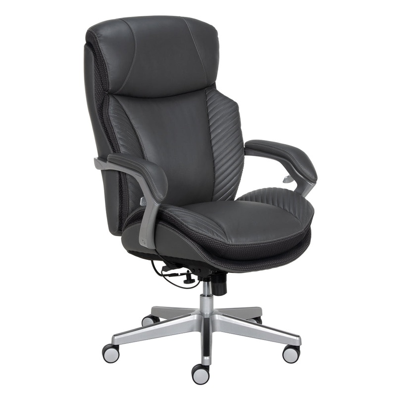 iComfort B&T Executive PU Leather Home Office Computer Working Chair Grey