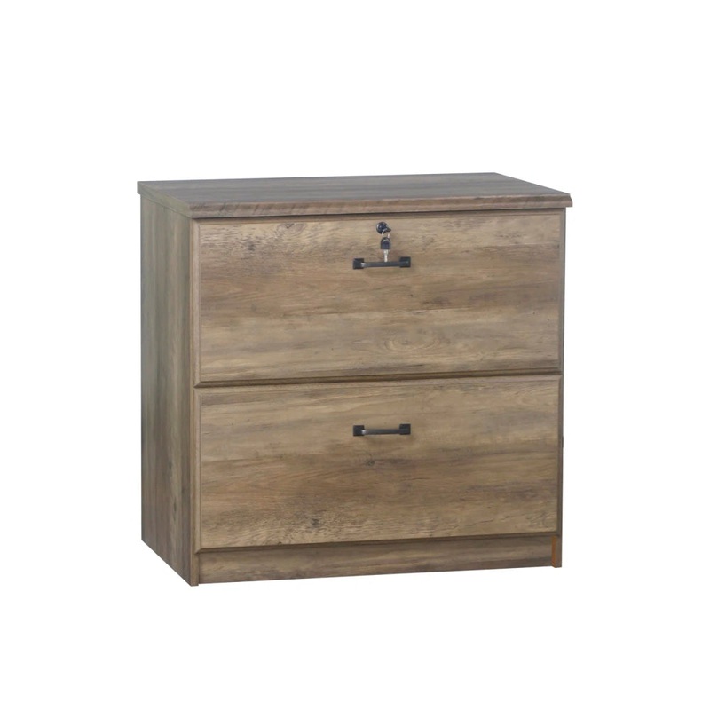 Norwich Wooden 2-Drawer Storage Filling Cabinet Rustic Oak