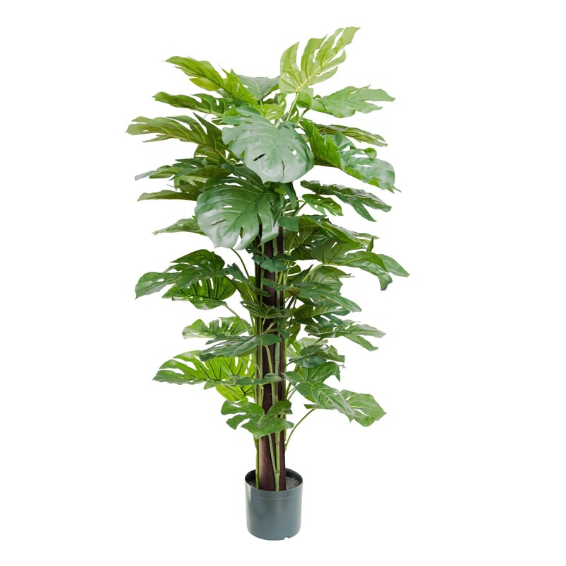 Real Touch Split Philo Artificial Fake Plant Decorative Arrangement 137cm On Pole