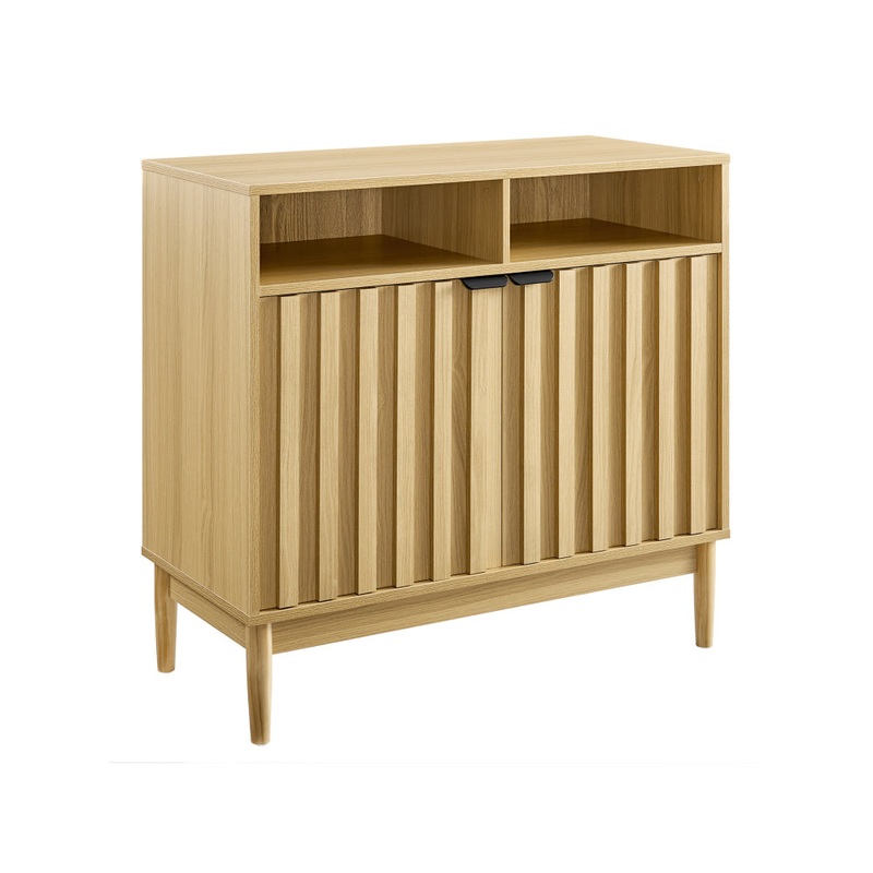 Tenjin Wooden 2-Door Sideboard Buffet Unit Storage Cabinet Natural
