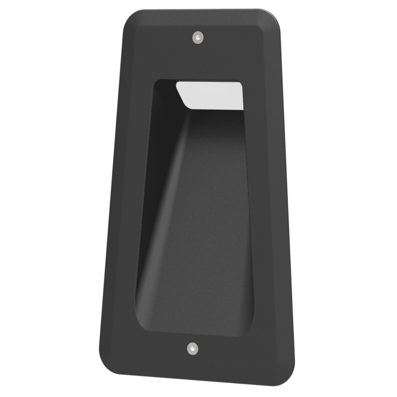 Step Wall Light Recessed 7W Trapezium Matte White 3000K IP54 Anti-Glare W106mm 190LM