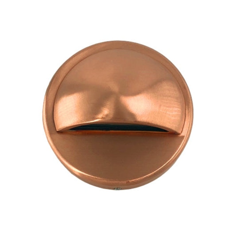 Step Wall Light Surface Mounted 12V 2.3W Round Copper 3000K IP54 Eyelid OD98mm 240LM