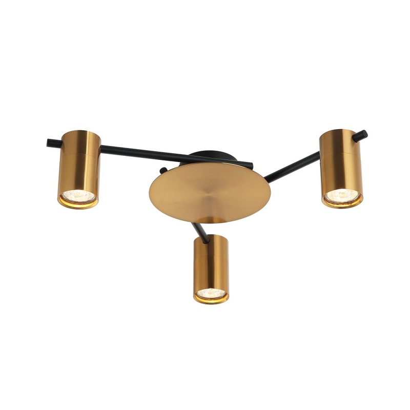 TACHE Spot Light GU10 X 3 Interior Ceiling Brass OD510mm H120mm Adjustable