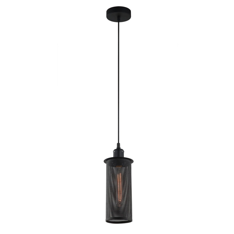 VENETO Table Lamp ES Black Mesh Oblong OD150mm with Black