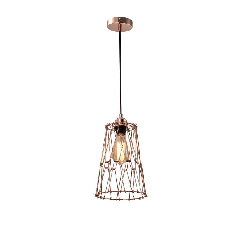 PLIER Pendant Lamp Light Interior ES 40W Adjustable Shape Matte Copper OD200-400mm