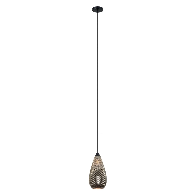 RICTUS Pendant Lamp Light Interior ES Chrome (Glass) Tear Drop with Segments OD180mm