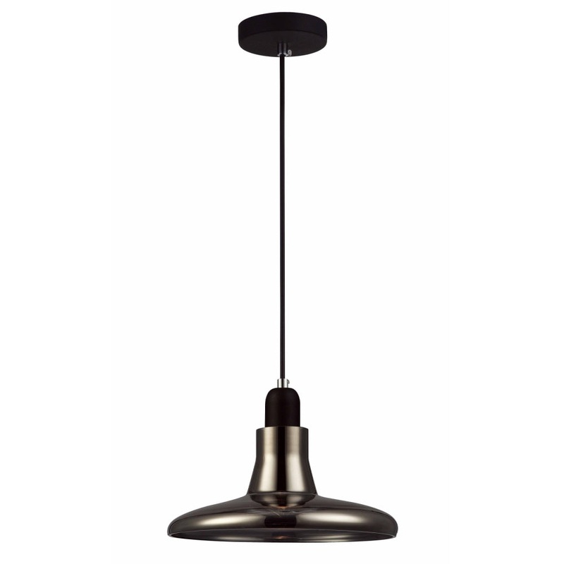RIVERINA Pendant Lamp Light Interior GU10 Smoke Black Martini Glass OD240mm