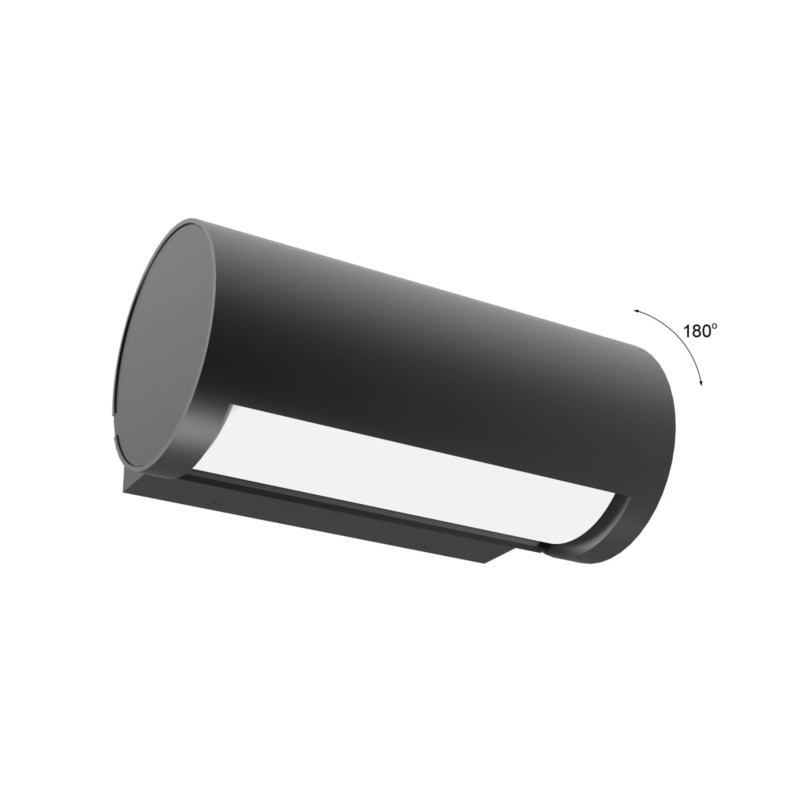 SOMBRA Wall Light Surface Mounted 13W Adjustable Eyelid Dark Grey 3000K IP65 380LM
