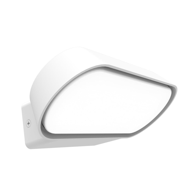 GLANS Wall Light Surface Mounted 7W Rectangular White 3000K IP65 Opal Diffuser Rounded 180LM