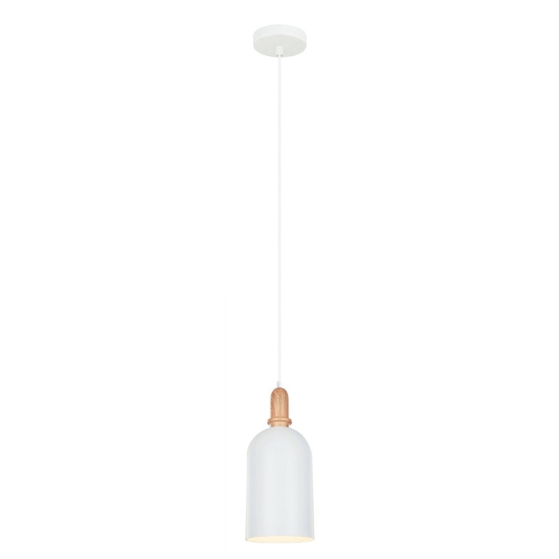 HORTEN Pendant Lamp Light Interior ES Matte White Oblong OD150mm