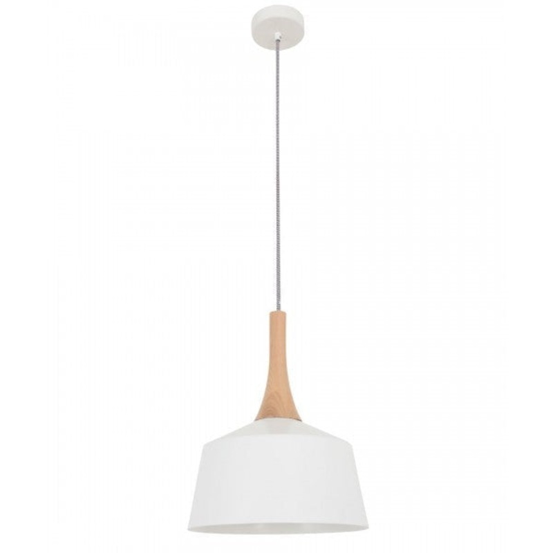 NORDIC Pendant Lamp Light Interior ES White Small Angled Dome OD270mm