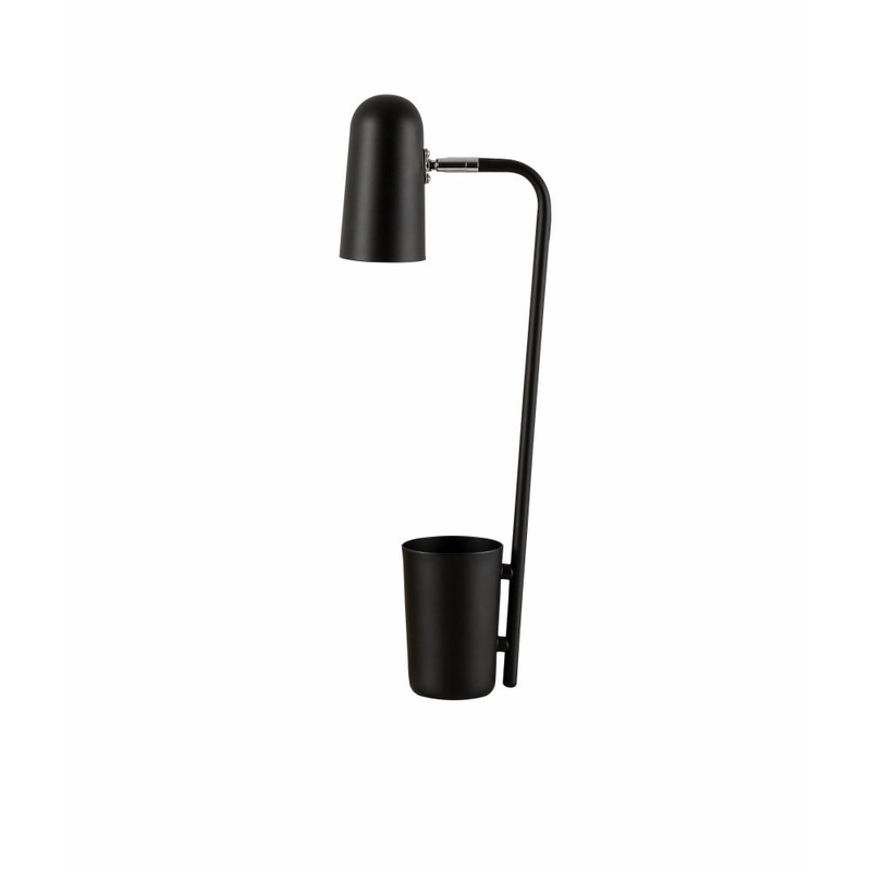 PASTEL Table Lamp SES Matte Black Ellipse OD160mm Adjustable with Storage