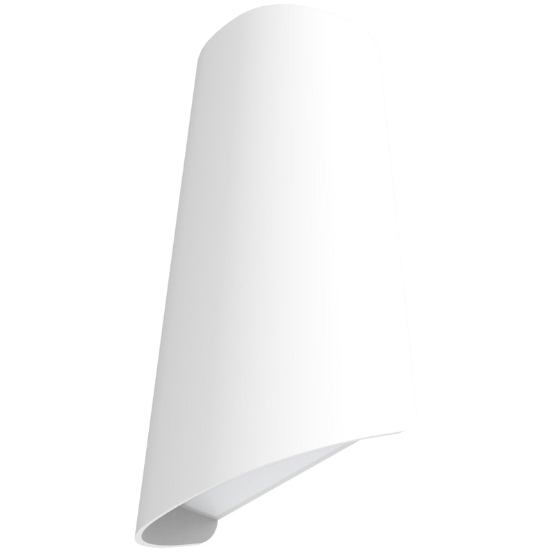 Blade Modern Wall Light Surface Mounted Up/Down 11W Cone Matte White Opal Diffuser