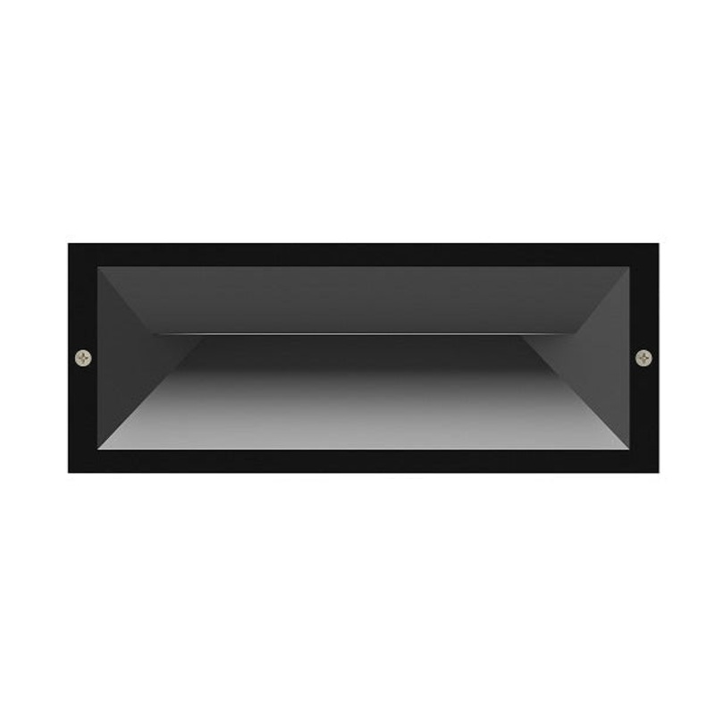 BRICK Wall Light Recessed 13W Rectangular Brick Light Dark Grey 3000K IP65 279LM