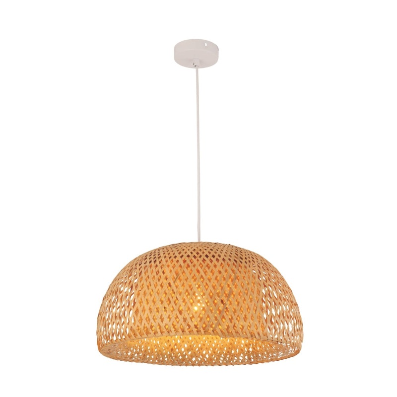 CANASTA Pendant Lamp Light Interior ES 40W Large Bamboo Finish OD450mm x L260mm