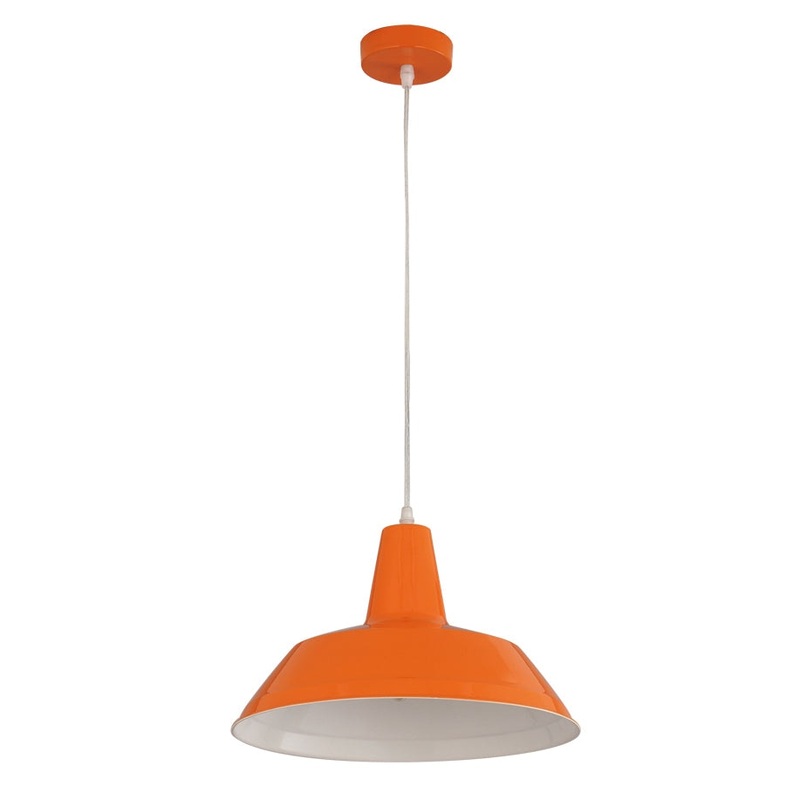 DIVO Pendant Lamp Light Interior ES Orange Angled Dome OD355mm