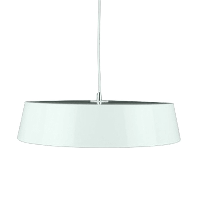 Parra Classic Metal Pendant Light Lamp High Gloss Finish - White