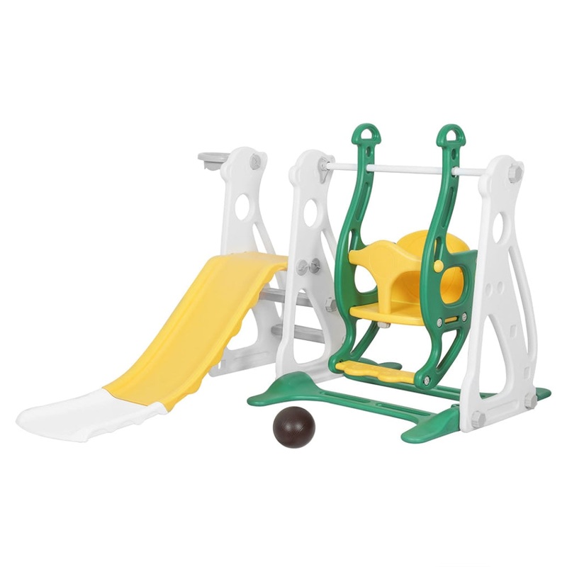 BoPeep Kids Slide Swing Basketball Ring Hoop Children ToddlersPlay Toys Indoor