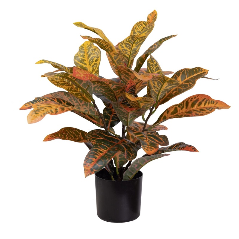Croton Plant Artificial Faux Plant Decorative 50cm