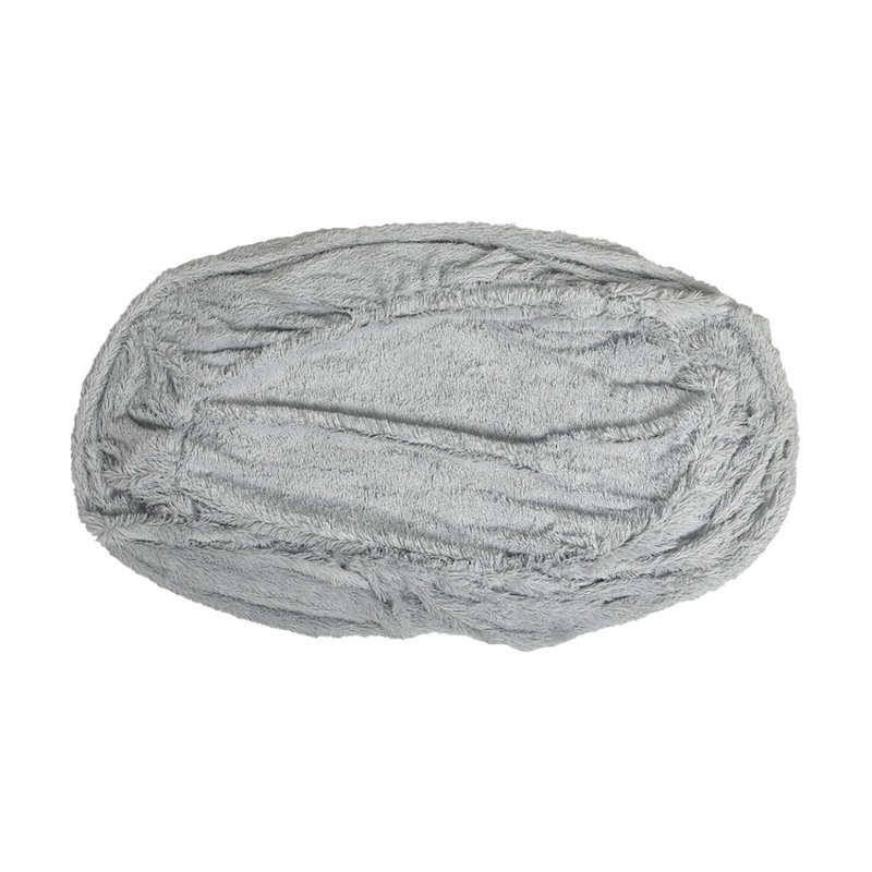 PaWz Replacement Pet Bed Cover Zipper Dog Mattress Plush Washable Grey 180cm