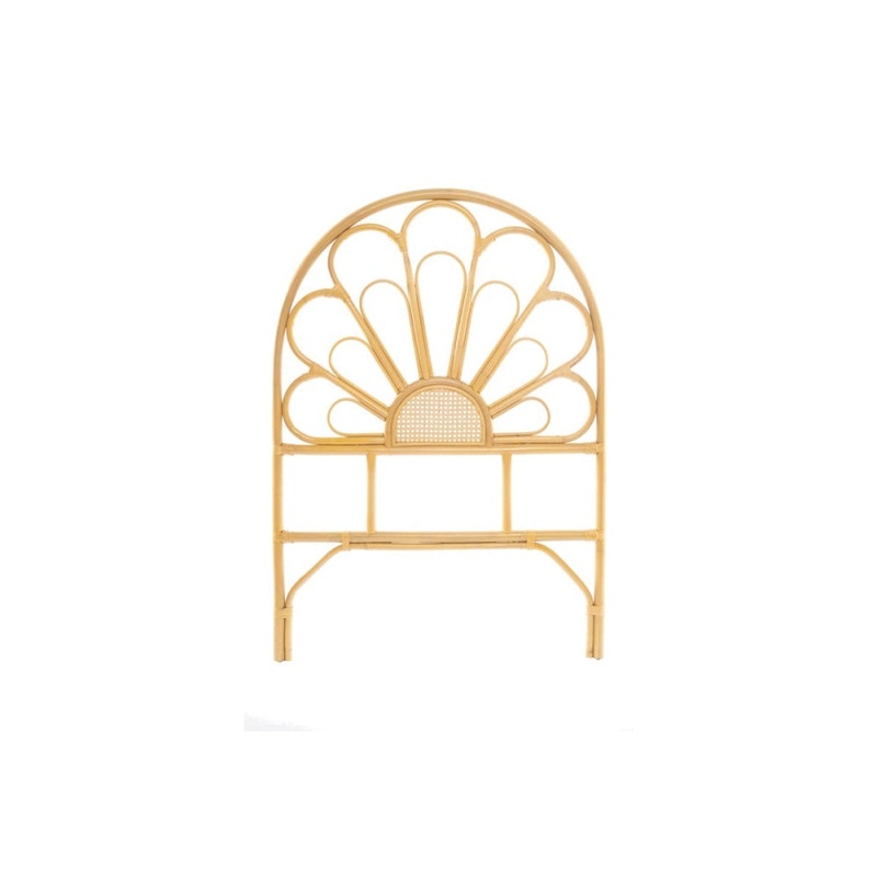 Alexis Rattan Eco Friendly Bed Head Headboard Single Size - Natural