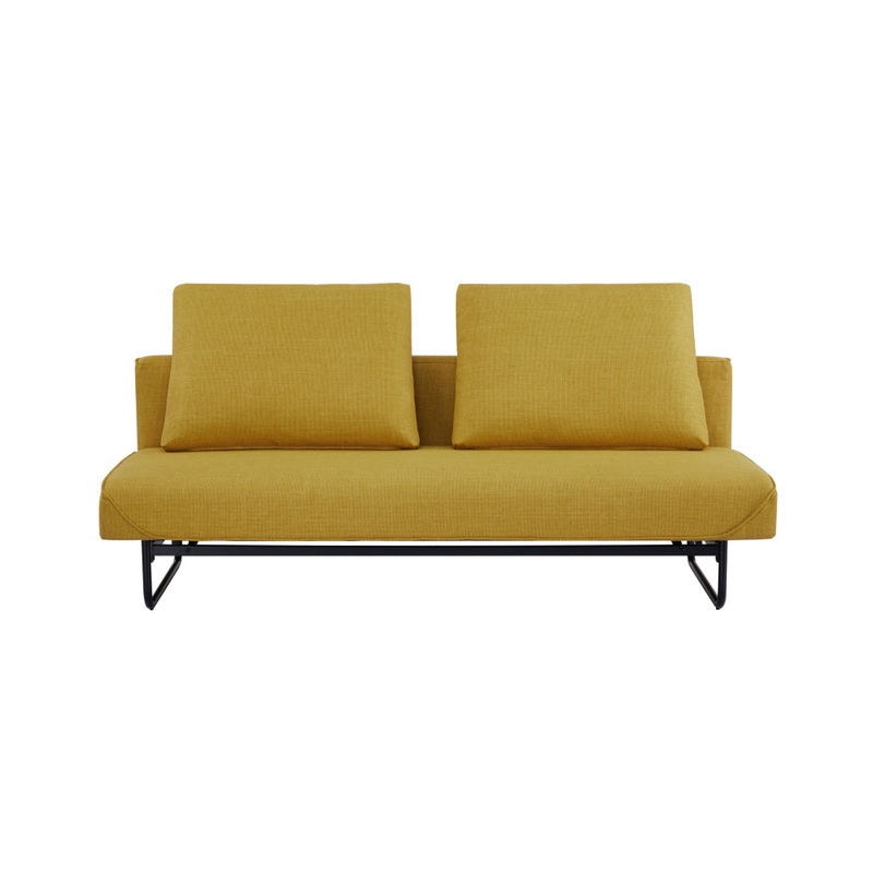 Fabric Stylish Lounge Couch Sofa Bed - Yellow