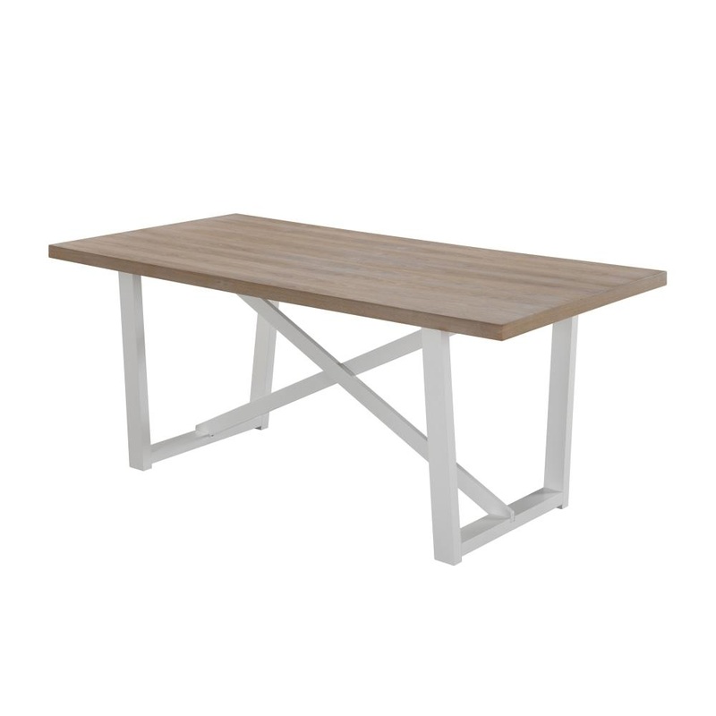 Havana Rectangular Wooden Dining Table 180cm - White