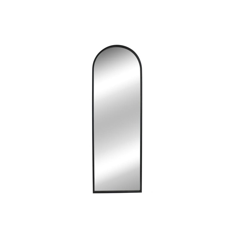 Metal Arched Full Length Mirror - Black