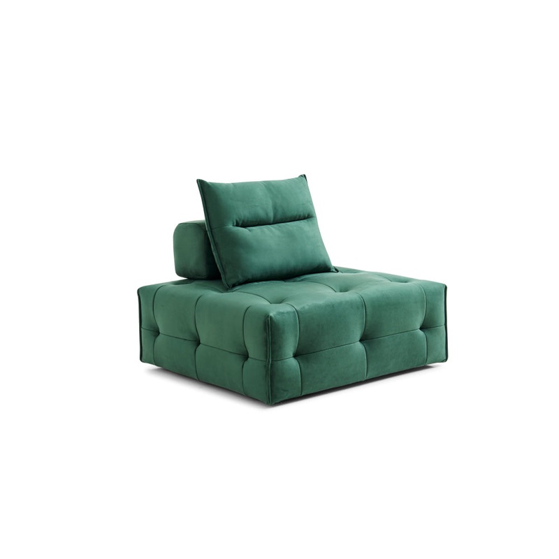 Single Modern Modular Relaxing Accent Lounge Sofa Chair - Green