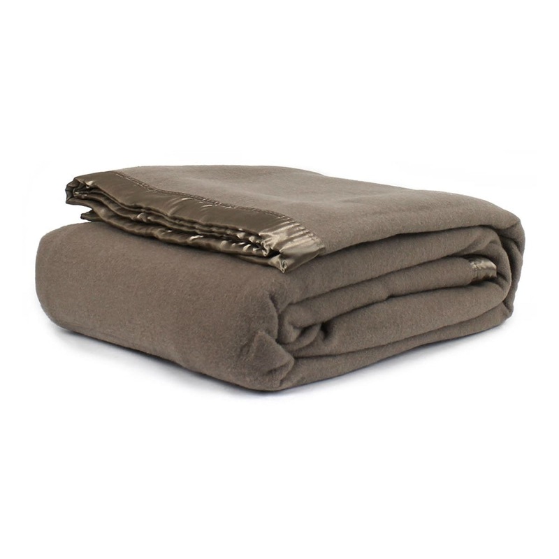 Australian Wool Blanket - Taupe, Queen Bed/King Bed