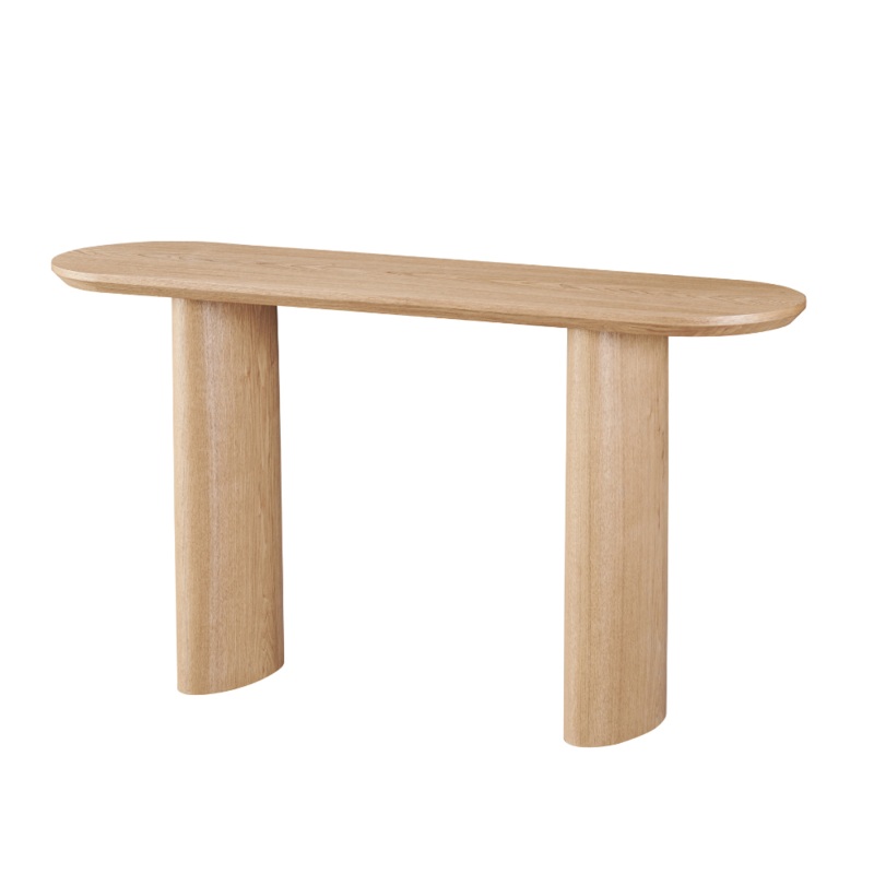 Bexley Classic Wooden Veneer Hallway Console Hall Table Natural