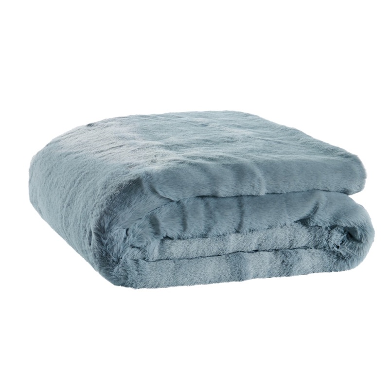 Delmar Faux Fur Throw - Storm, 180cm x 200cm