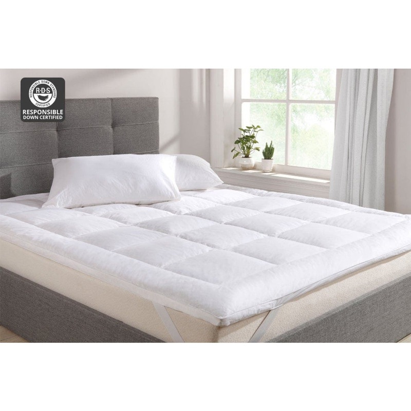 Goose Down and Feather Mattress Topper - King