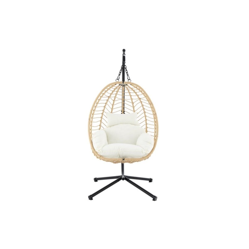 Mackenzie Outdoor Furniture Relaxing Lounge Egg Patio Chair - Beige