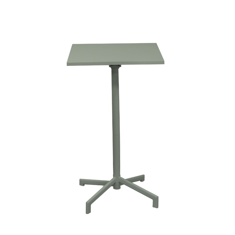 Renzo Antirust Treatment Metal Outdoor Small Square Bar Table 70cm Thyme Green
