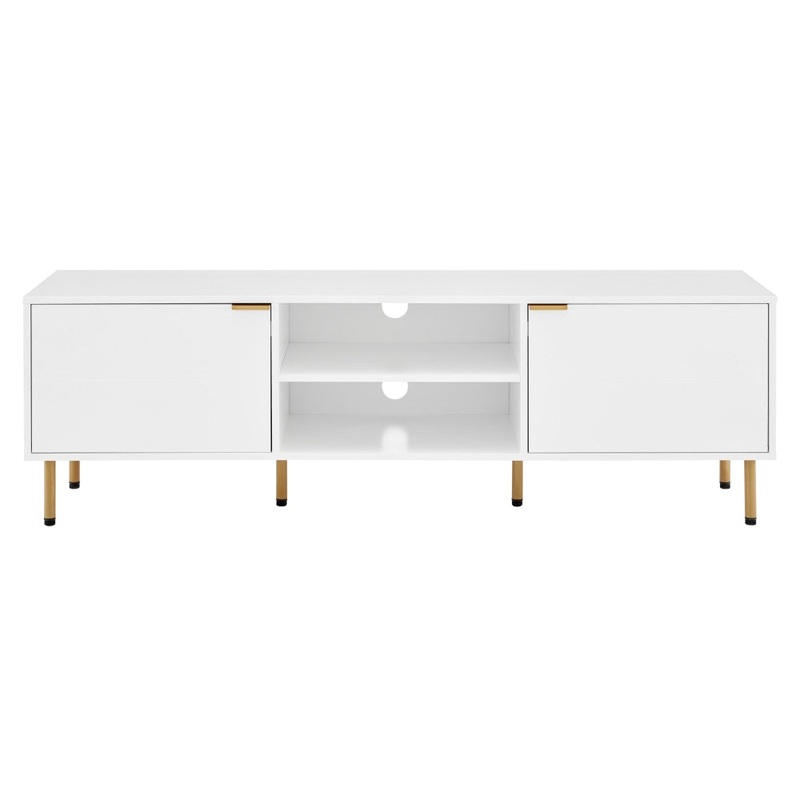 Christian Lowline Entertainment Unit TV Stand Storage Cabinet 160cm - White