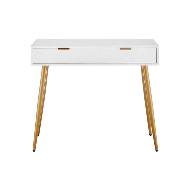 Christian Wooden Hallway Console Hall Table W/ 1-Drawer - White