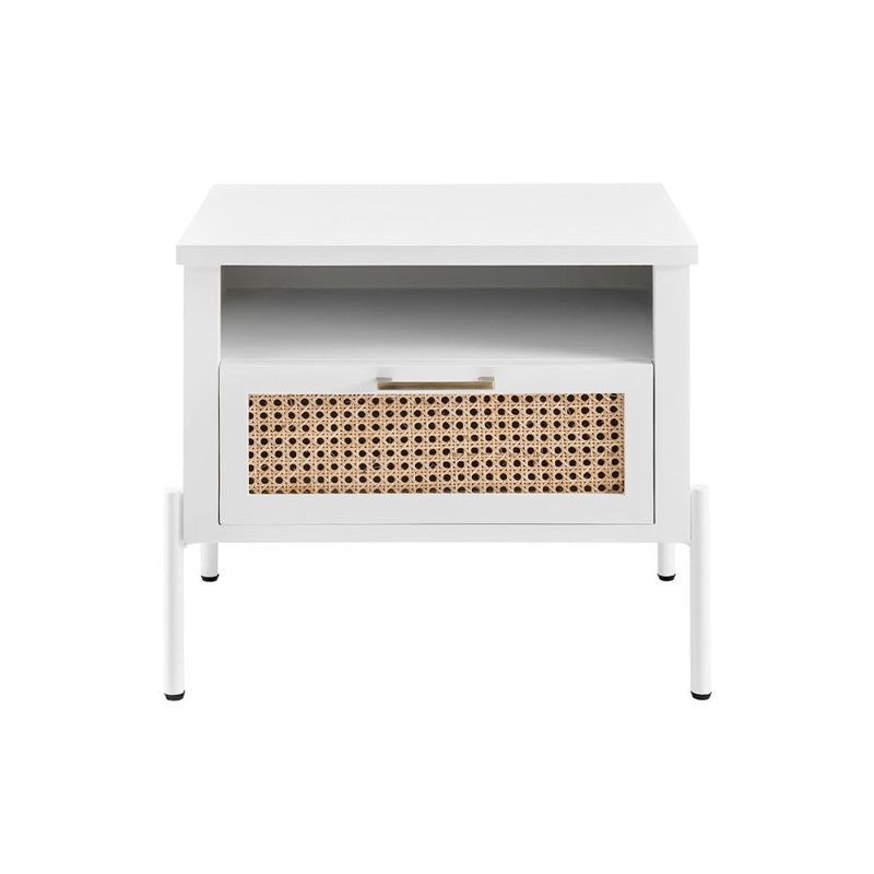 Mia Bedside Nightstand Side Table - White