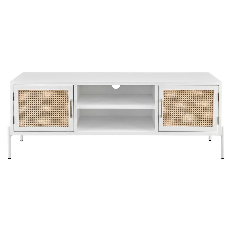 Mia Lowline Entertainment Unit TV Stand Storage Cabinet 144cm - White