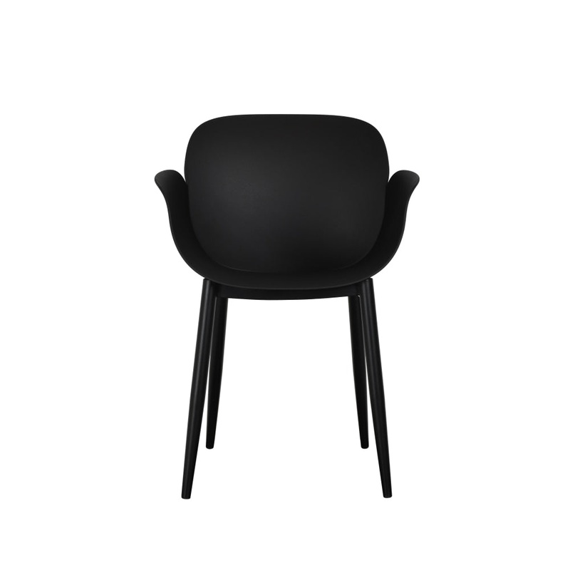 Set of 2 Olive Kitchen Dining Chairs - Black