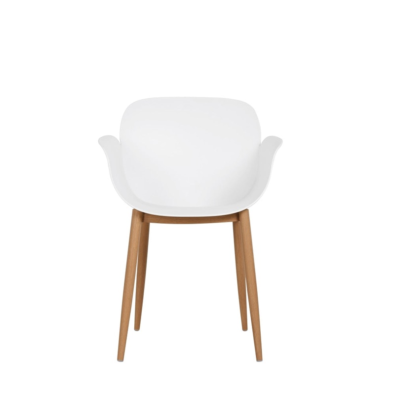 Set of 2 Olive Kitchen Dining Chairs - White