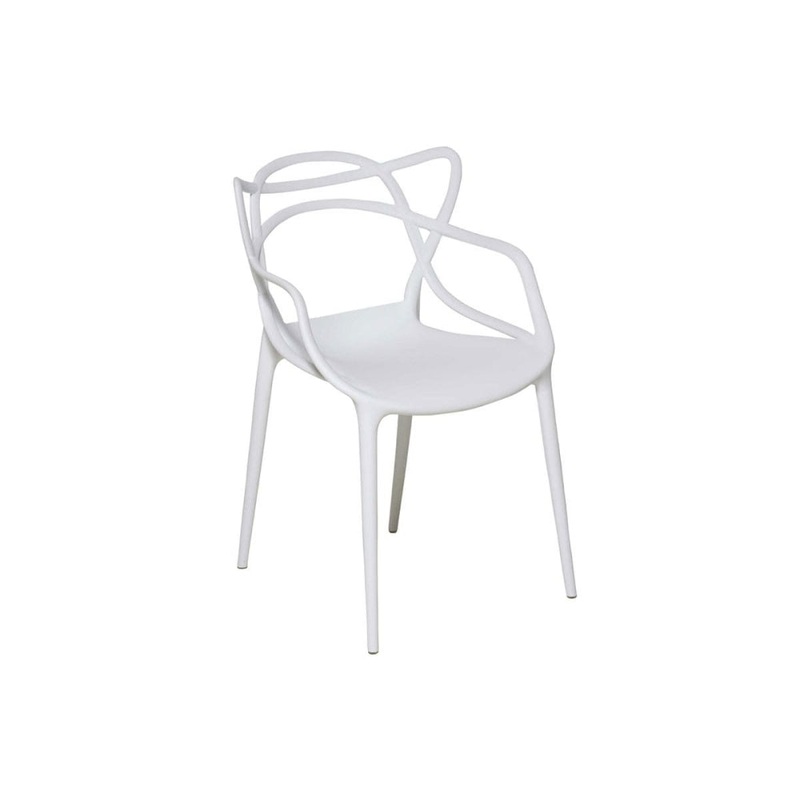 Set of 2 Philippe Starck Replica Masters Kitchen Dining Chair ArmChair - White