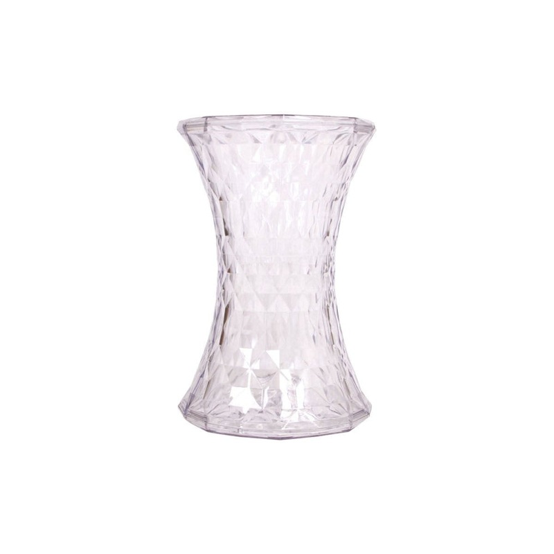 Set of 2 Replica Marcel Wanders Stone Low Foot Stools Side Table - Clear