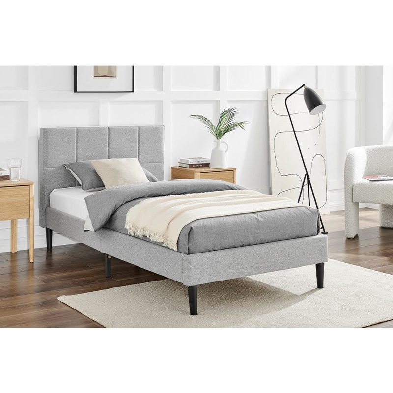 Theodore Bed Frame - Grey, Single