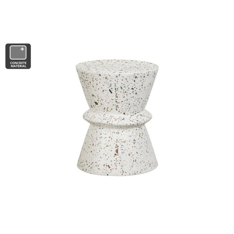 Torre Terrazzo Low Foot Stool Side Table