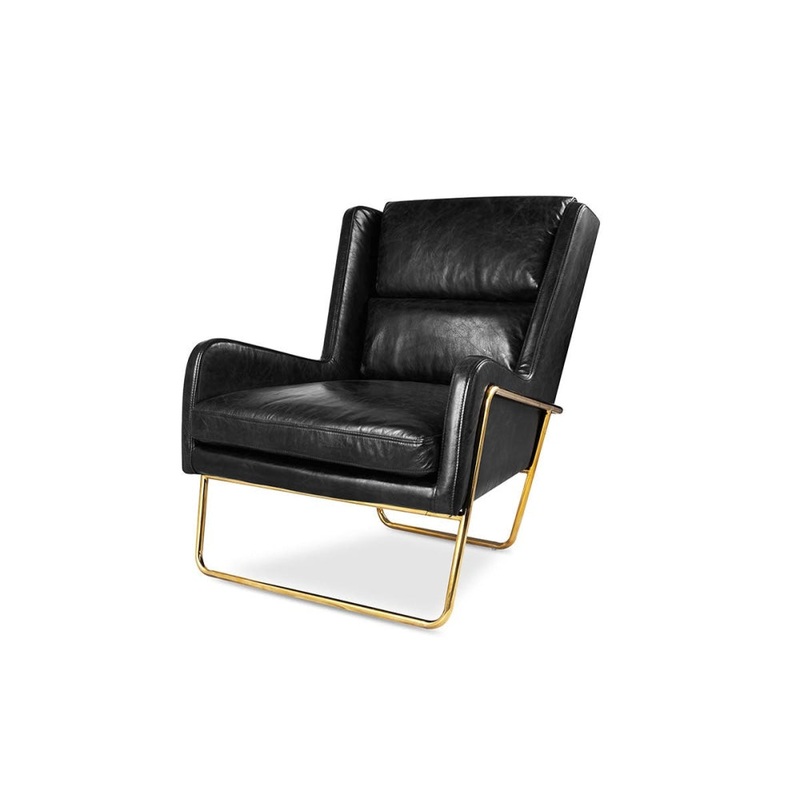 United Strangers London Relaxing Lounge Armchair Leather - Black