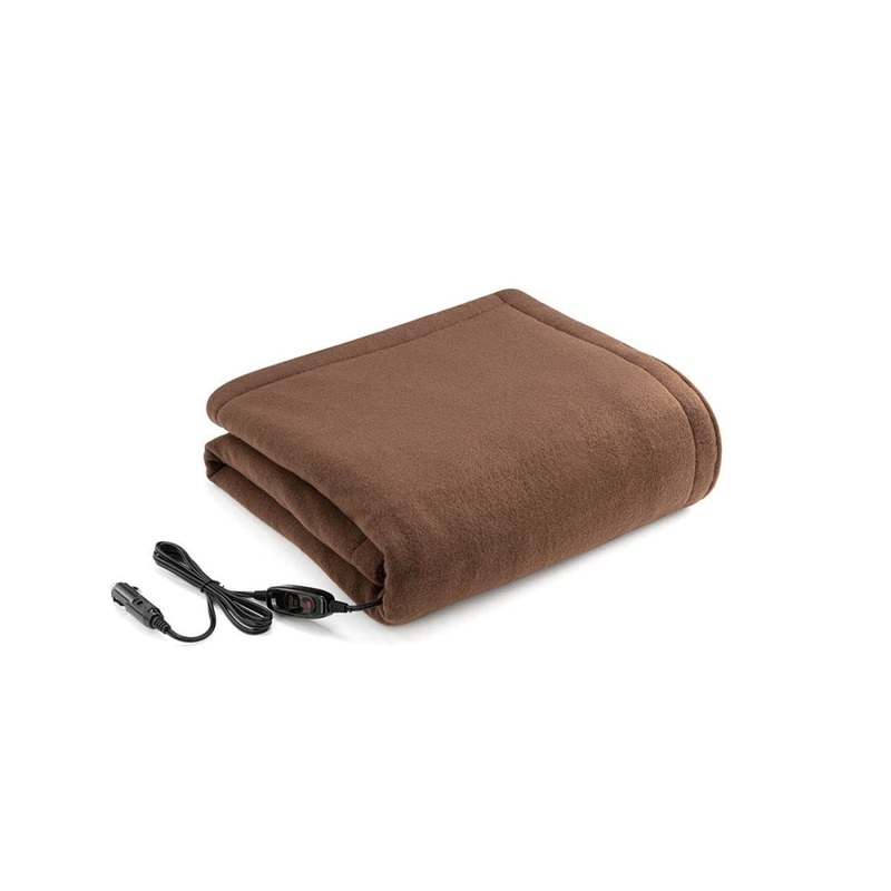 12v Car Electric Blanket - Brown